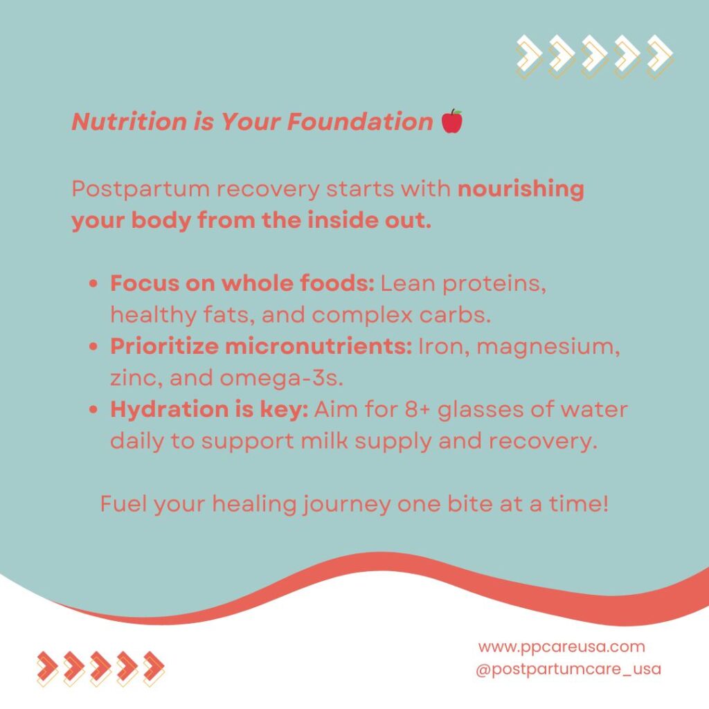 Postpartum recovery starts with nourishing your body from the inside out.