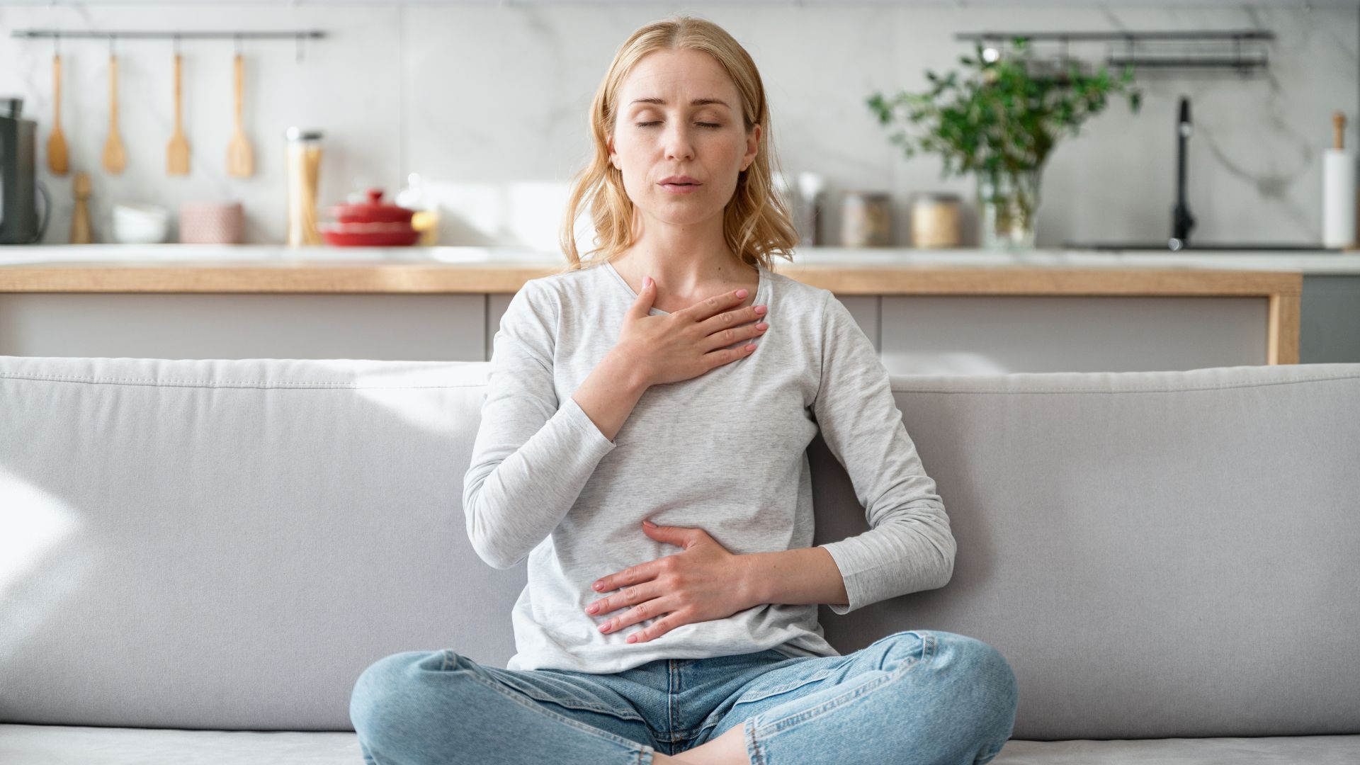 importance of deep breaths postpartum