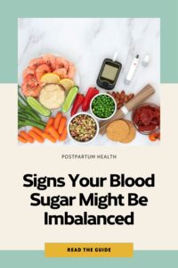 Signs of blood sugar imbalance