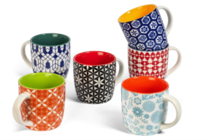 Set of kitchen mugs