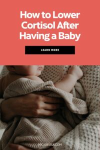 how to reduce stress after having a baby