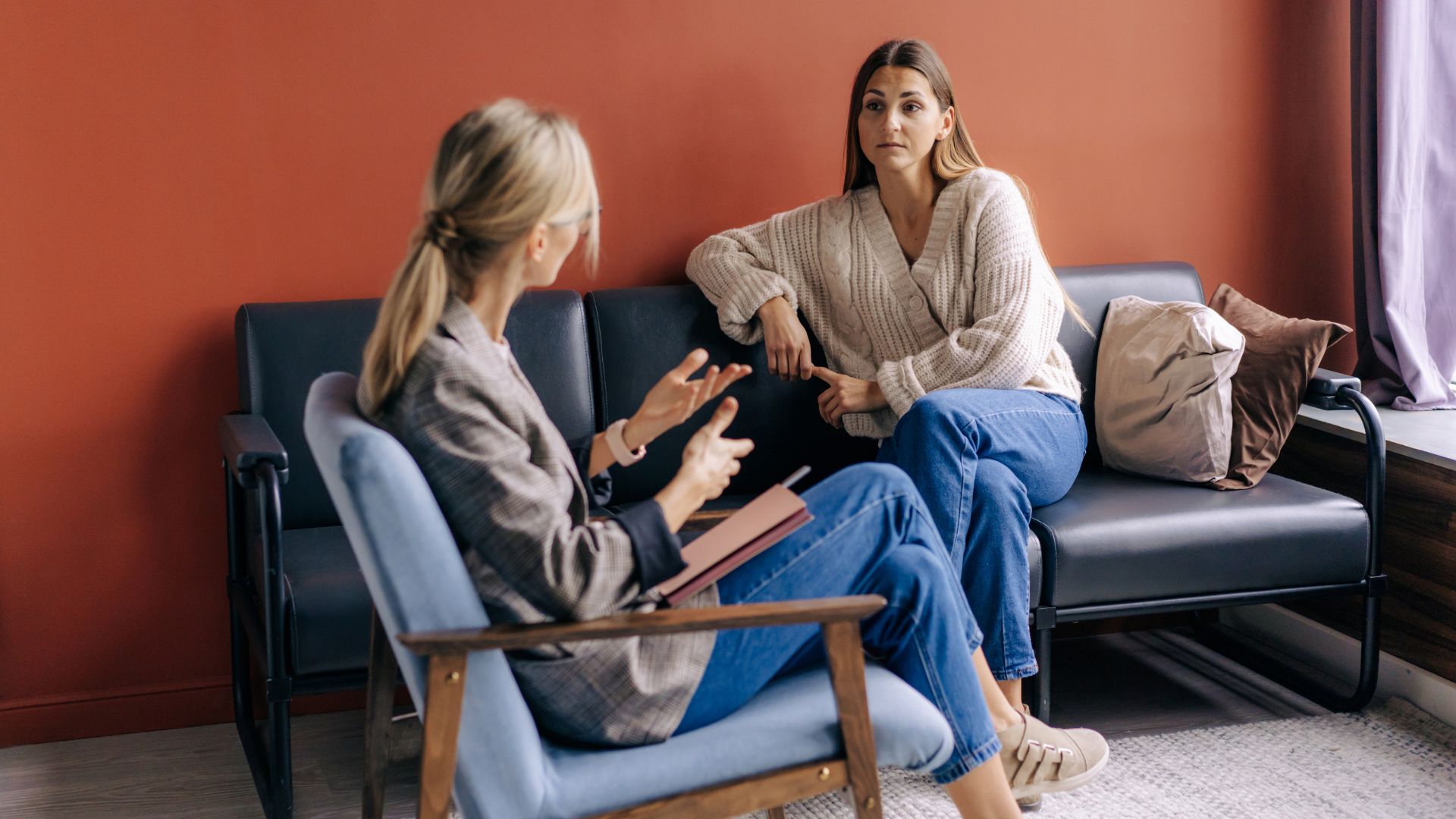 mom in therapy
