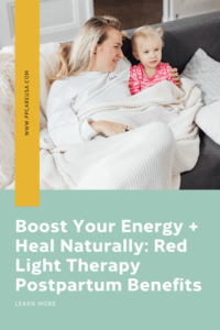 Image describing red light therapy in postpartum 