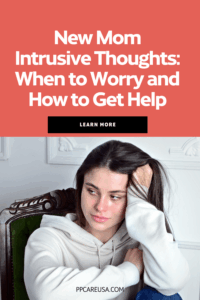 An image showing a mom with intrusive thoughts 