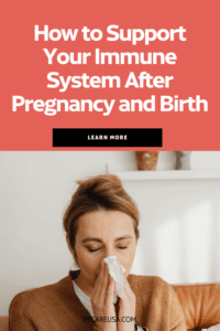 Image showing a woman with postpartum issues